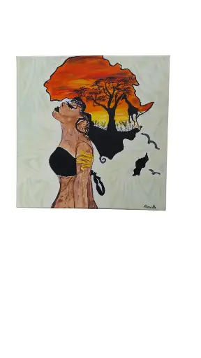 Toile coton 40x40 - Africa