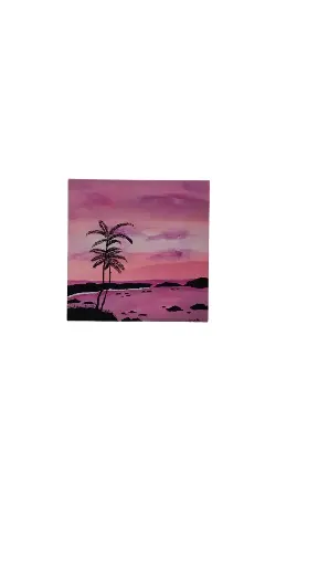 Entoilé 30x30 - Paradisiaque 