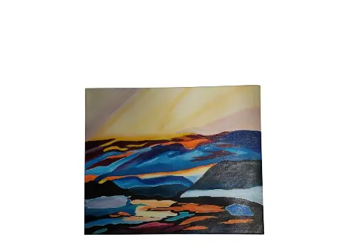 Toile coton 38x46 - Monde parallèle 