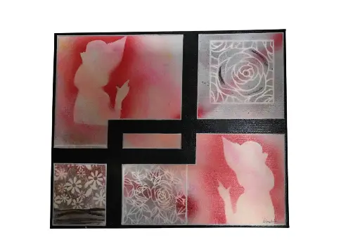 Toile coton 46x55 - Face à Face