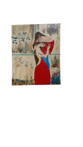 Toile coton 40x50 - le couple