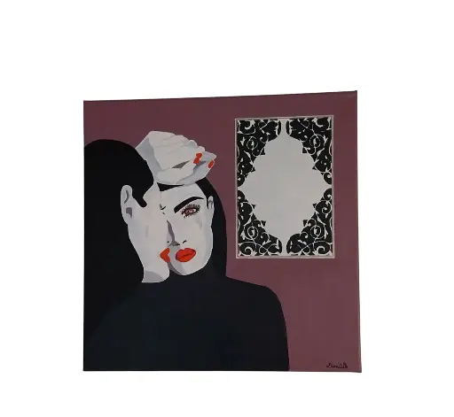 Toile coton 40x40 - Effet miroir 