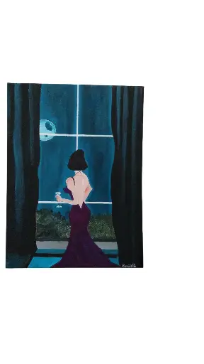 Toile coton 30x40 - Cocktail 