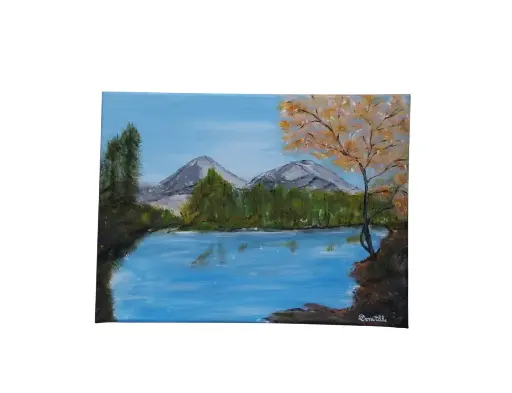 Toile coton 30x40 - Un petit coin perdu