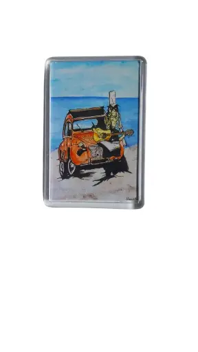 Magnet 5.1x7.7 - La Bigouden à la plage