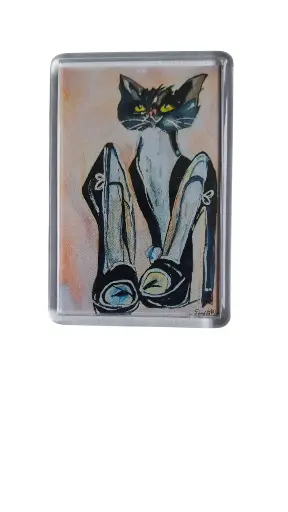 Magnet 5.1x7.7 - Chat chaussé