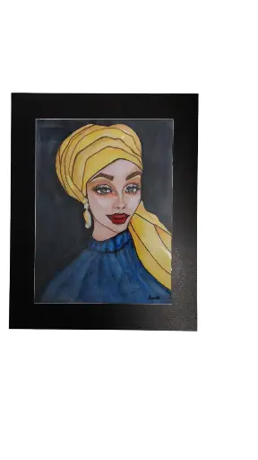 Aquarelle 40x50 - Musulmane
