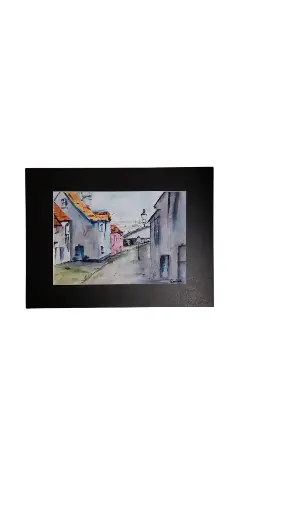 Aquarelle 30x40 - Village de pêcheurs 