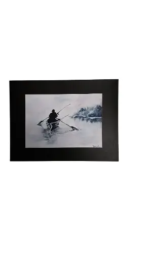 Aquarelle 30x40 - Sur le lac