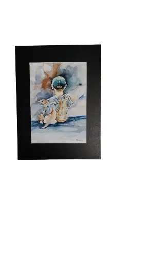 Aquarelle 30x40 - Les inséparables 
