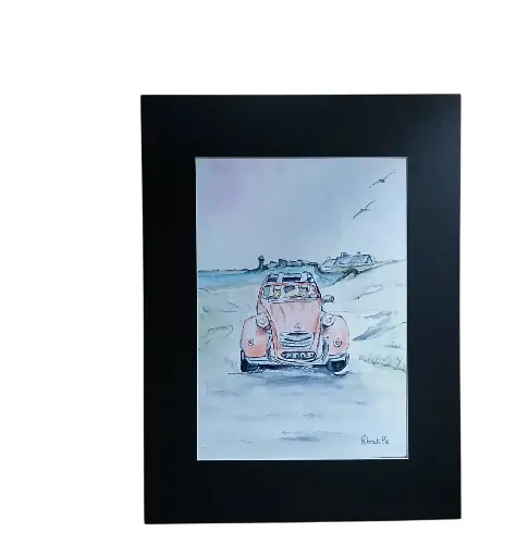 Aquarelle 30x40 - Sur les routes Bretonnes