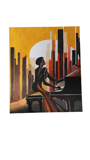 Toile coton 38x46 - City Jazz