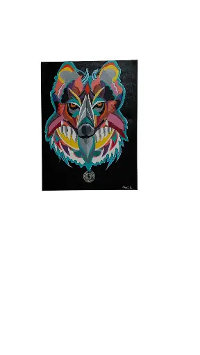 Toile coton 30x40 - Sauvage